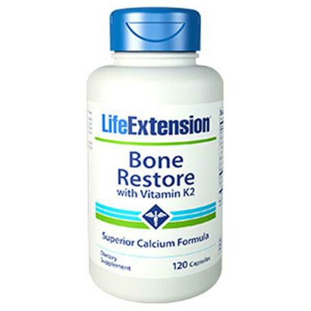 LIFE EXTENSION Bone Restore with Vitamin K2- 120 Capsules 1727